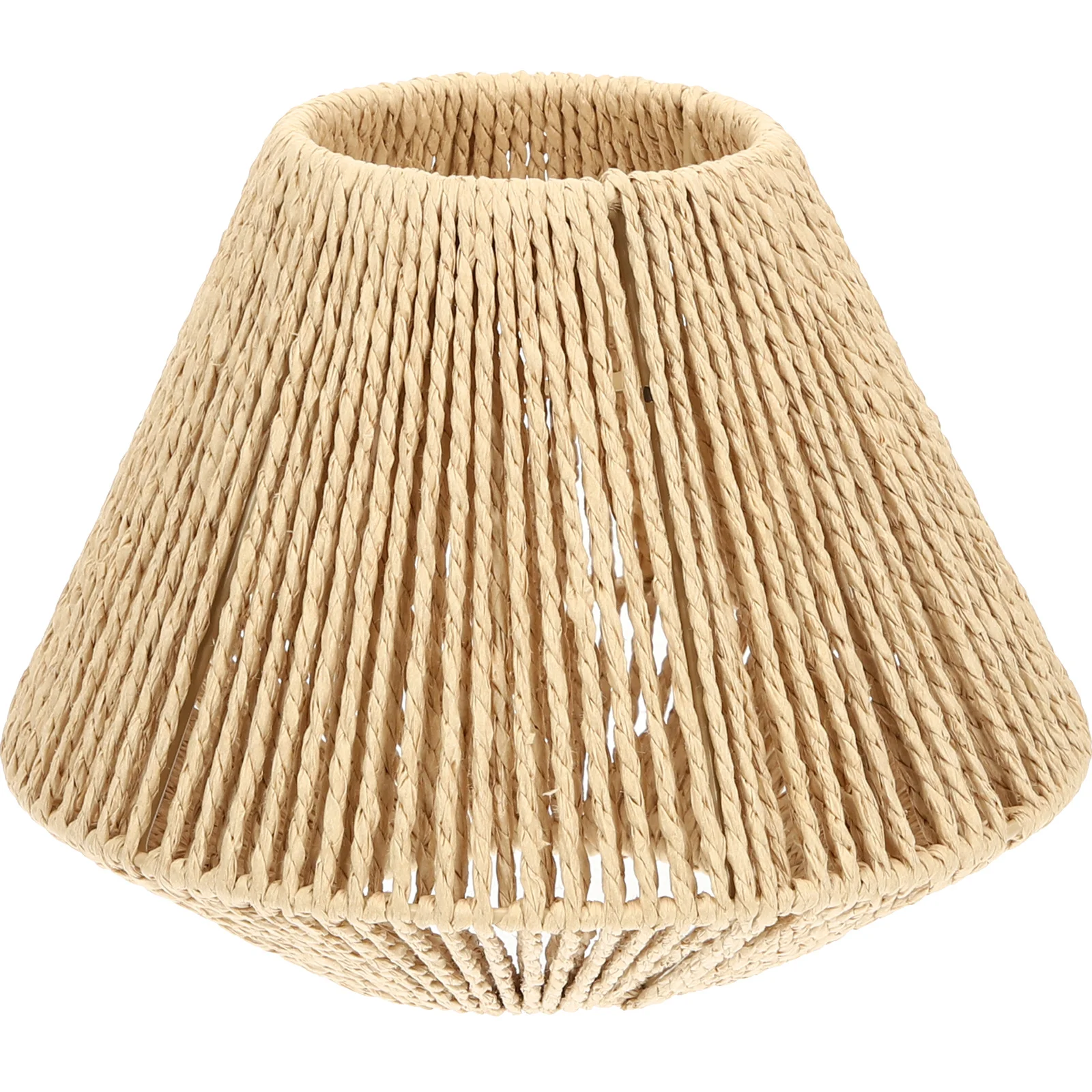 

Simple Lamp Shades for Ceiling Pendant Lamp Rattan Woven Straw Lampshade Cover Rustic Style Replacement Light Fixture Decoration