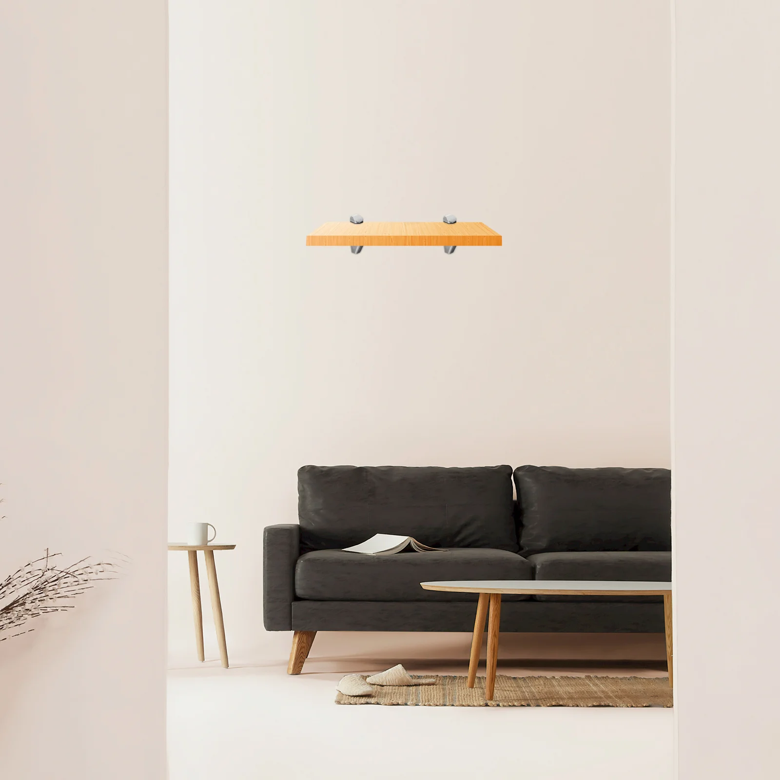 

2Pcs Glass Shelf Brackets Zinc Alloy Wear Resistant Stable Fixed Brackets for Frameless Glass Shelf Installation