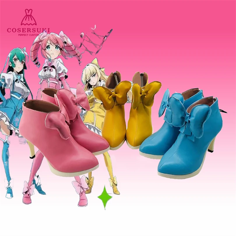 I admire magical girls Tenkawa Kaoruko Cosplay Shoes Boots Professional Handmade ! Perfect Custom for You !