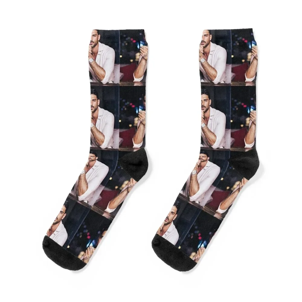 

michele morrone Socks floral gift Running luxury Socks Ladies Men's