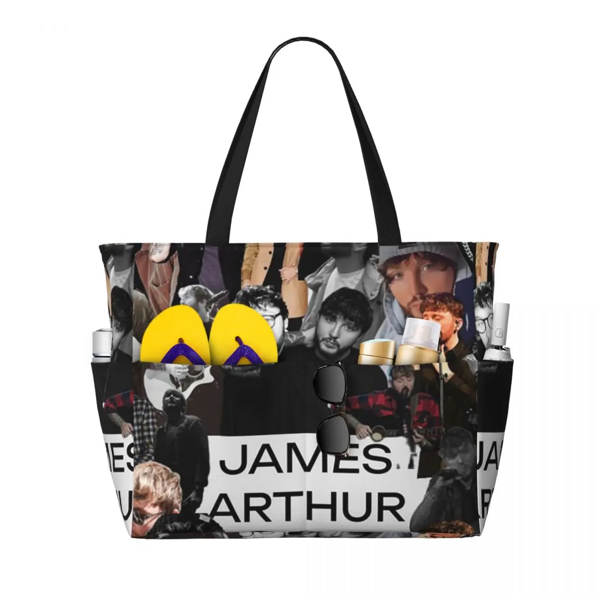 James Arthur Itll All Make Sense In The End Beach Tote Bag Sport Gym Yoga Duffle Large Tote Bag Women Travel Bag Fitness bag