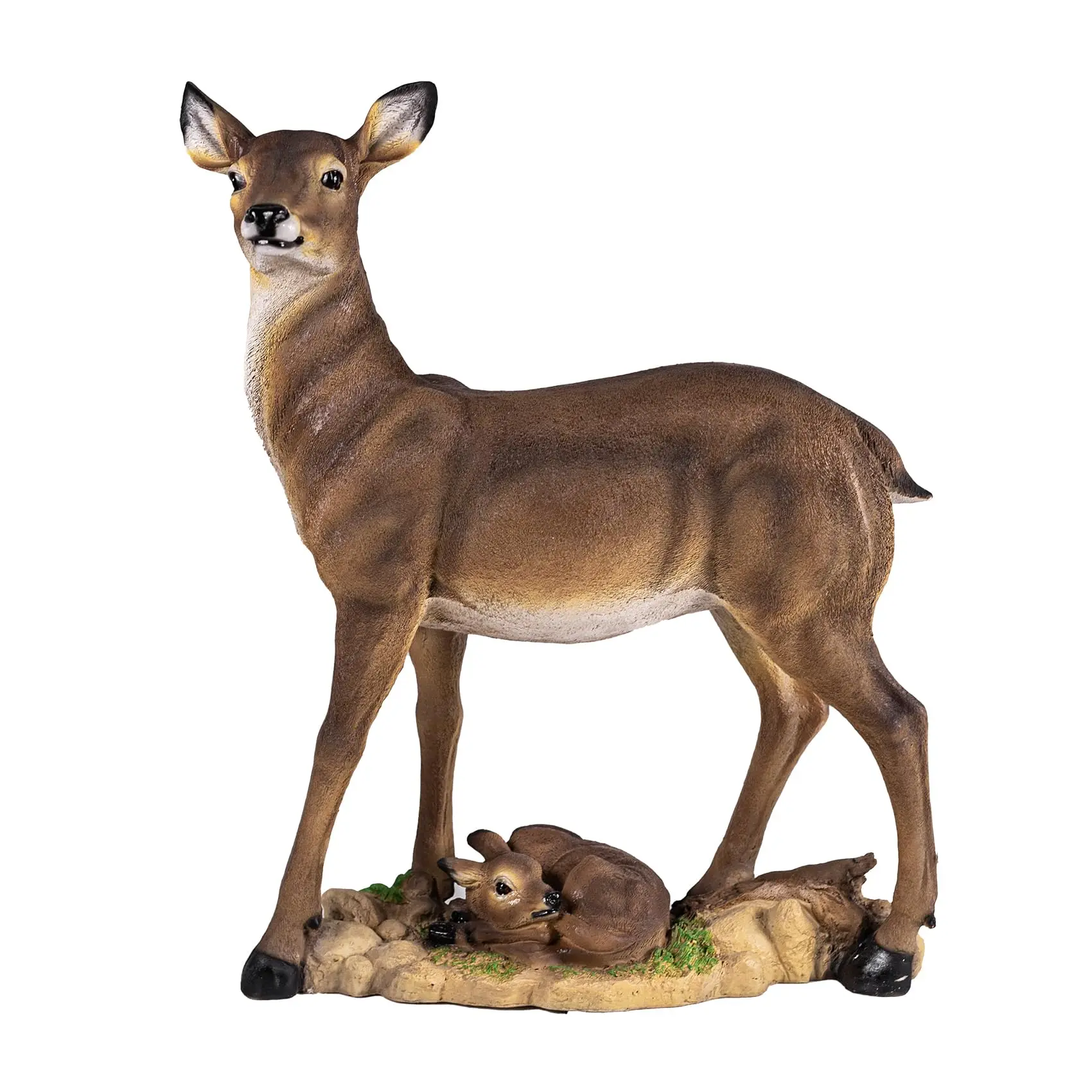 20.8 Inch Weather-Resistant Sika Deer Decoy - Outdoor Garden Lawn Decor, Fits Yard/Patio/Grass/Christmas, Ideal Gift