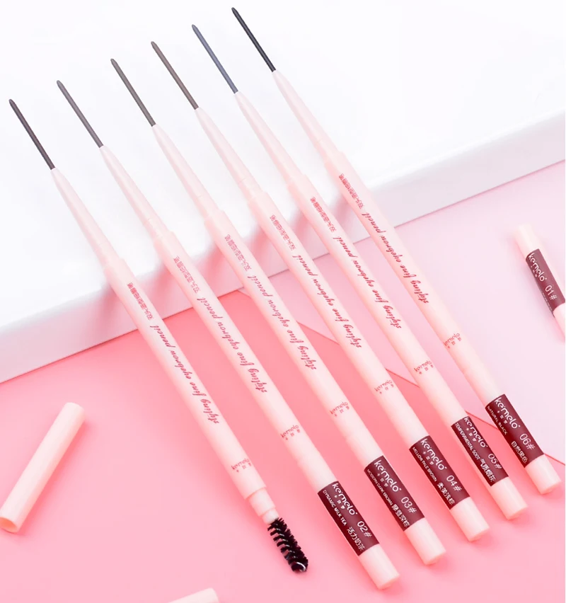 Double Head Eyebrow Pencil Long Lasting Waterproof 6 Colors Eye Brow Pen Tint Mascara Enhance Cosmetics Beauty Women Makeup