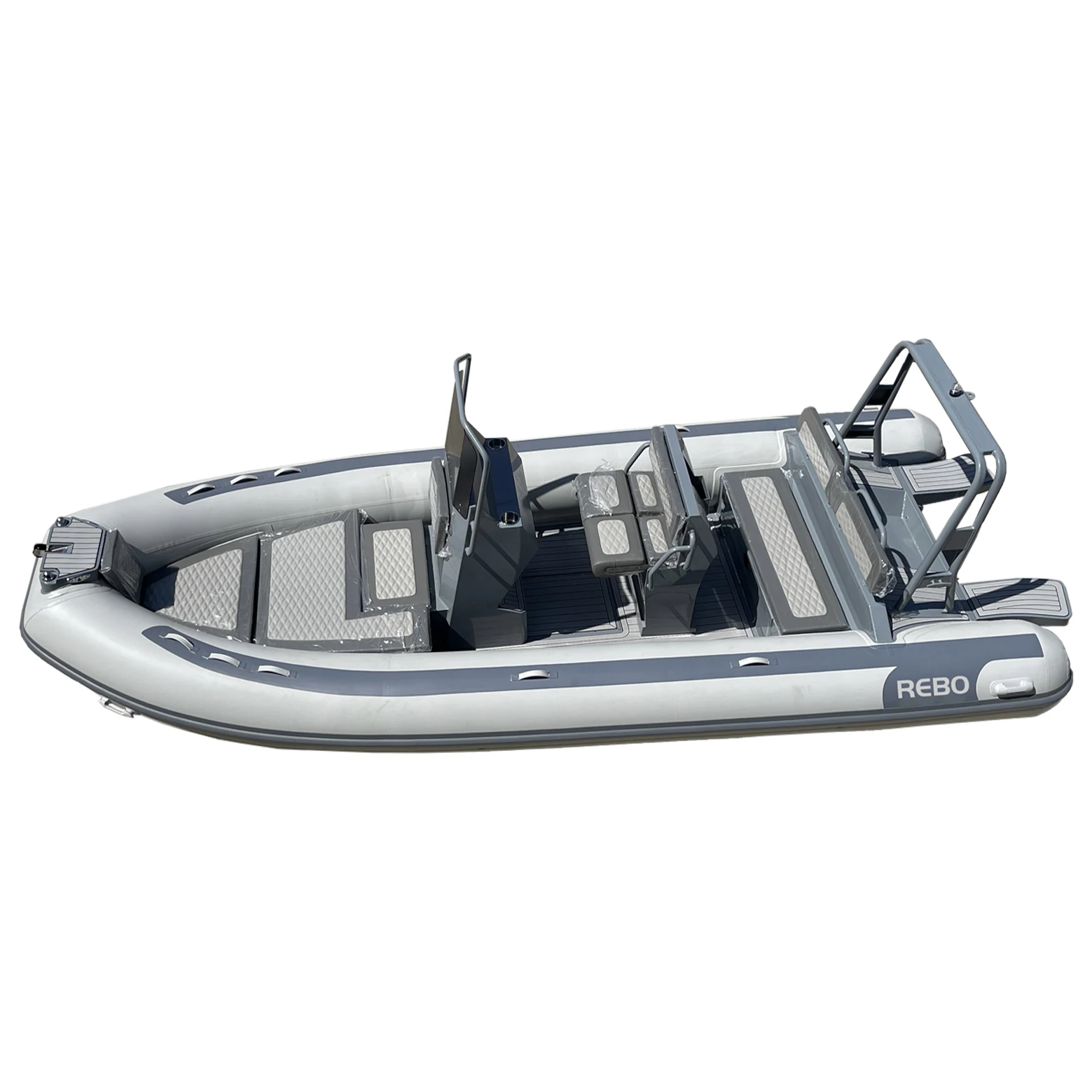 قوارب رياضية جديدة من الألومنيوم 18ft RIB560 Hypalon Orca Deep V Hull من الألومنيوم قابلة للنفخ