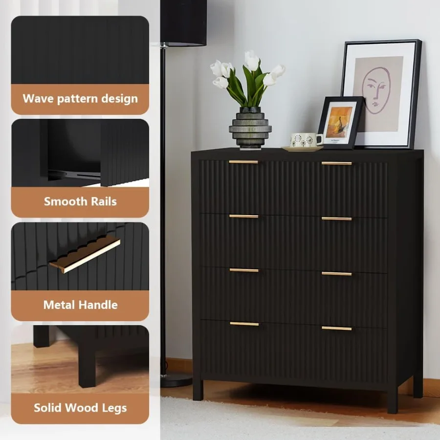 منتصف القرن الحديثة حامل تلفاز 4 درج مضمد مجموعة من 2 لغرفة النوم الخشب خزانة واسعة طاولة جانبية مع خشب تورال صلب Le