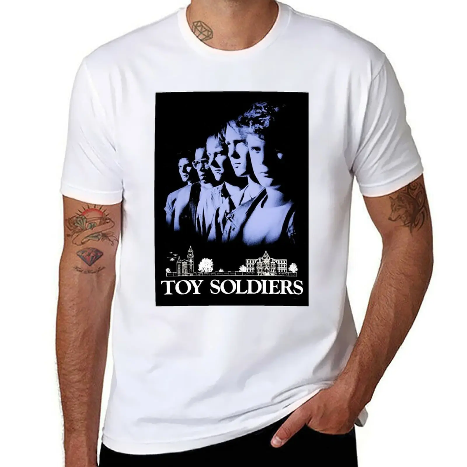 Toy Soldiers película 1991 película protagonizada Sean Astin y Wil Wheaton camiseta camisetas diseñador hombre camiseta gráfica