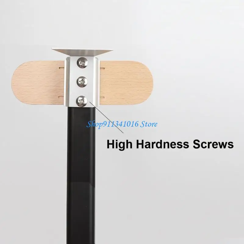 Pizza Oven Brush with Scraper Brass Bristles Pizza Brush for Ideal for Pizza Oven Peels, with Long Handle and Rotating f