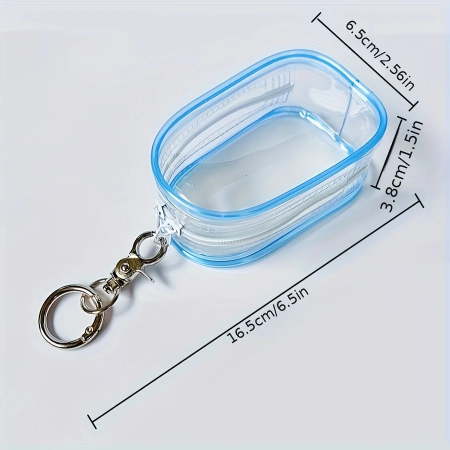 1 Transparent Travel Accessory Storage Bag - Cute Pet Pattern Design, Portable Multifunctional Storage Bag for Earphones, Chargers, and Small Items, Compact Collection Box, Durable Transparent Material, Fun Shape