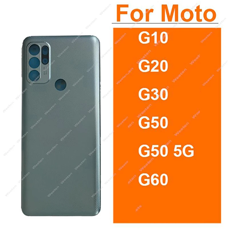 Pokrywa obudowy baterii do Motorola Moto G10 G20 G30 G50 G60 G50 5G Tylna obudowa baterii Szklana pokrywa obudowy