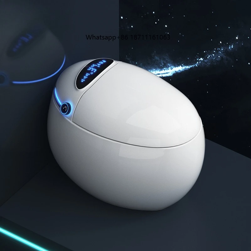 2026 High Quality Smart Remote Control Ceramic Toilet Hot-Selling Floor-Standing Concealed Water Tank Dual-Flush Heated Seat