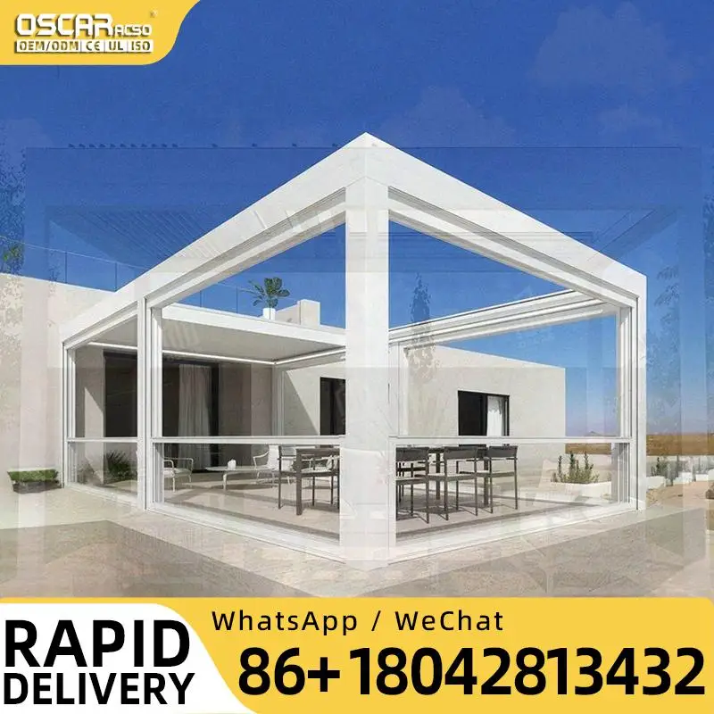 

Биоклиматическая алюминиевая пергола с жалюзи для открытого сада и беседки для бассейна