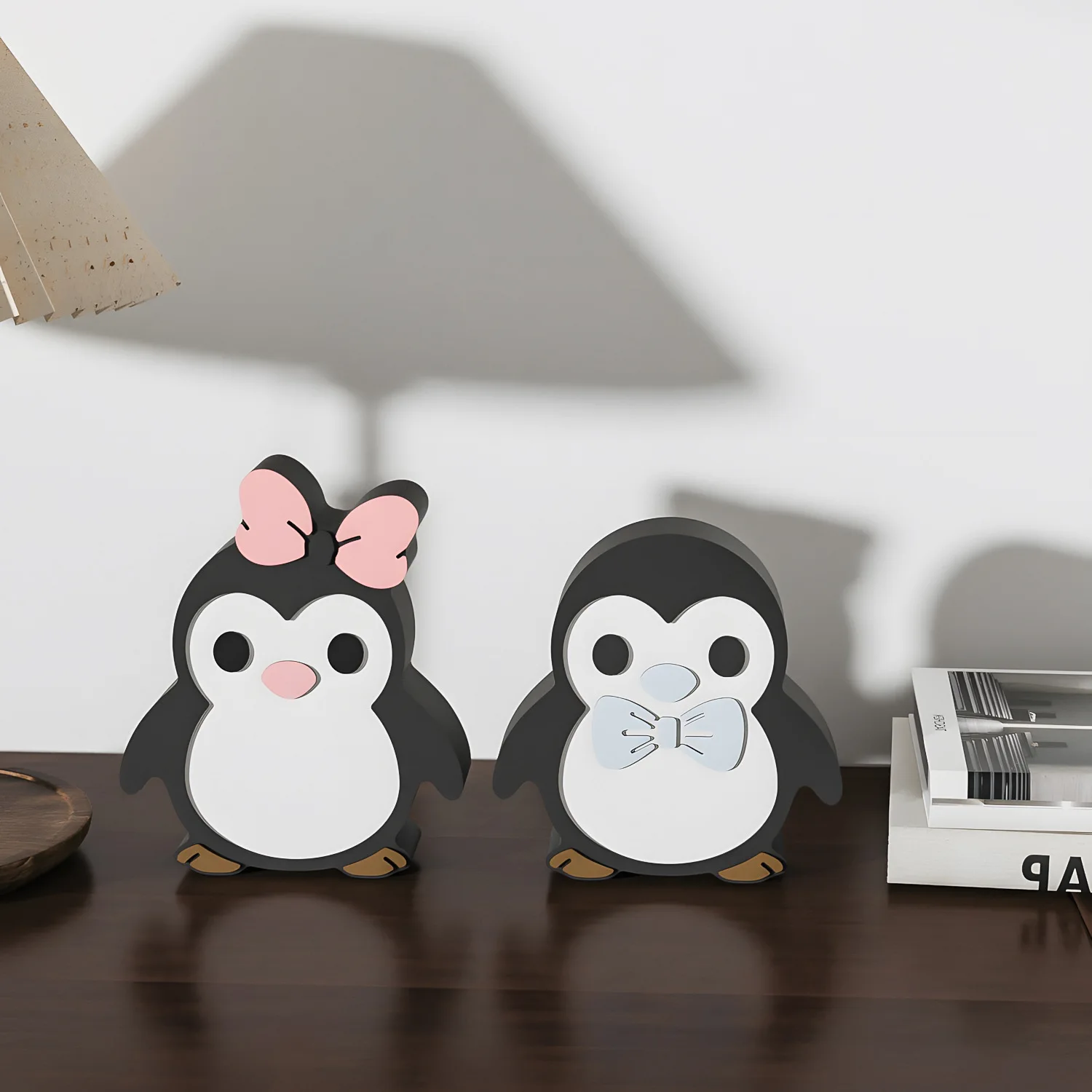 DIY Penguin Couple Figurine Resin Mold for Furniture Decorations and Small Plaster Silicone Molds view 4