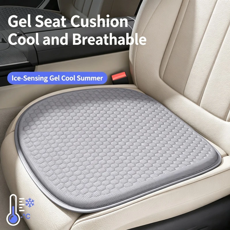 Universal Fit Car Seat Cover​ ​Elastic Sponge Fabric​ ​Pressure Relief Design​ ​Cooling Seat Cushion​ ​Sweat Absorption​