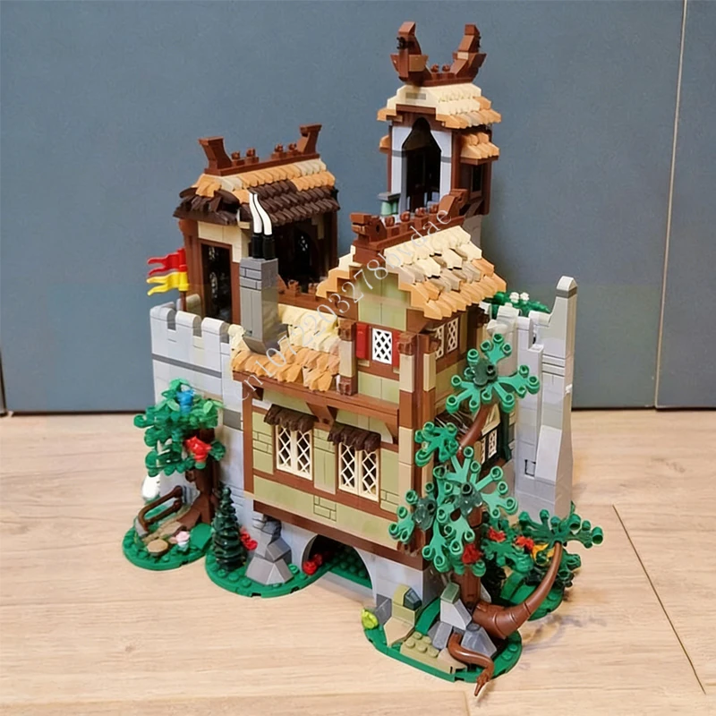 2522PCS MOC 중세 성 건축 블록 모델 중세 상인 기술 브릭 DIY 조립 장난감 어린이 휴일 선물