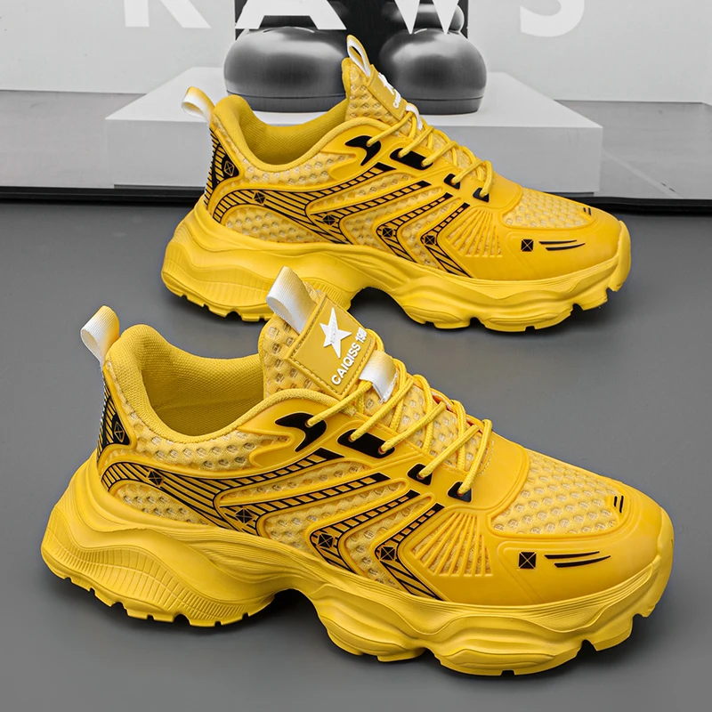 

Anti slip and wear-resistant blade sole men's shoes with high top wrapped support design, outdoor running trend casual shoes