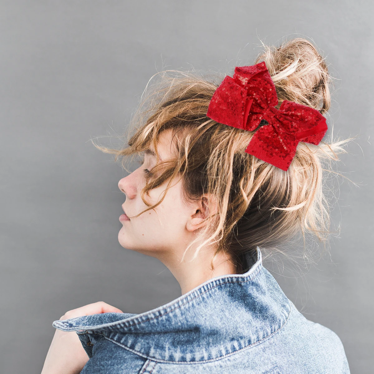

Hairpin Sequin Bow Clip Child Clips Bows for Girls Accessories Wedding Guest Kids Barrette