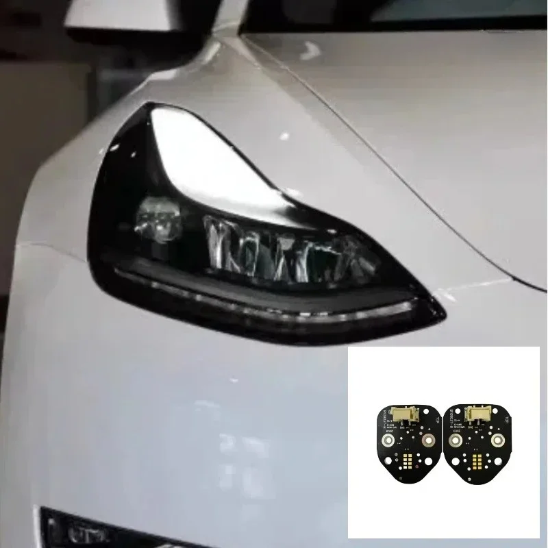 

NEW White Light for Tesla Model 3 2019-2020 Car Headlights DRL Chip Ballast Circuit Board Light Source Board Chip