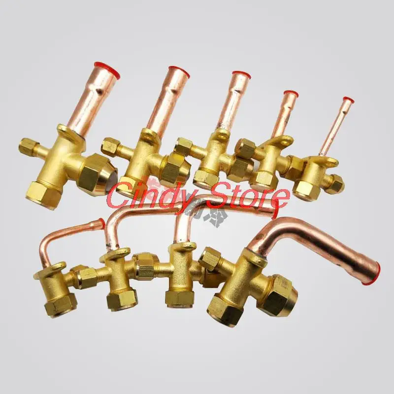 1PC 3 way 4 way service valve for Air conditioning fitting reverse high and low pressure air conditioner release valve