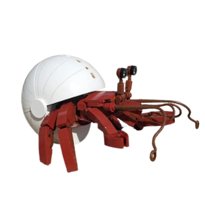 الناسك كراب الجسيمات الصغيرة الجمعية اللبنات نماذج للحيوانات الناسك كراب لتقوم بها بنفسك هدية لعبة 128 قطعة #5