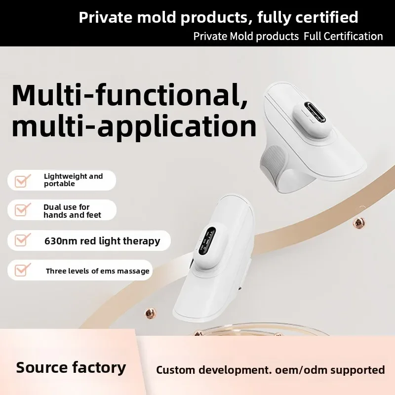 EMS Pulse Massager, Hot Compress Massage Belt, Waist Knee Wrist Pads, Multifunctional Physiotherapy Instrument for Body Relief