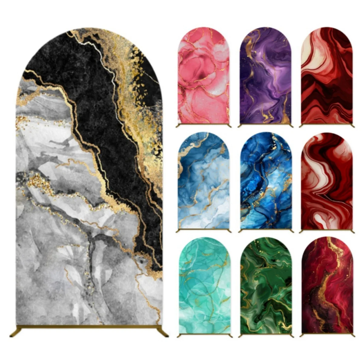 

Абстрактные мраморные текстуры для декора на день рождения, арки, фонов, роскошные мраморные узоры, декор для вечеринок, фон для фотографий