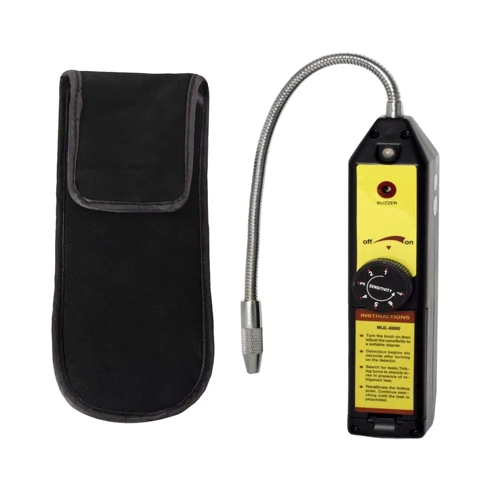 WJL-6000 Halogen Leak Detector 7 Gear Adjustable Sensitivity Flexible Probe For Air Conditioner Refrigerator Vehicle Repair Tool