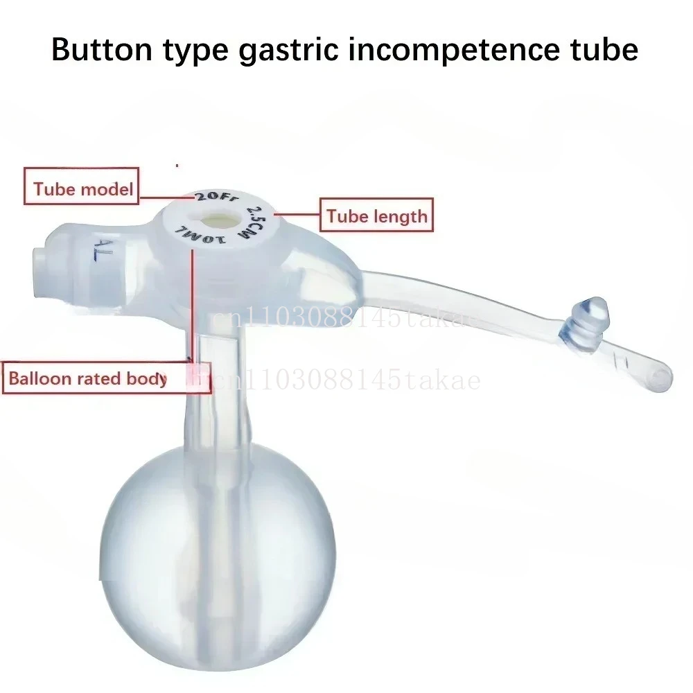 5PS Medical fr6-fr24 stomach feeding tube mini button MIC-KEY gastrostomy kit pvc stomach tube，Five minimum orders