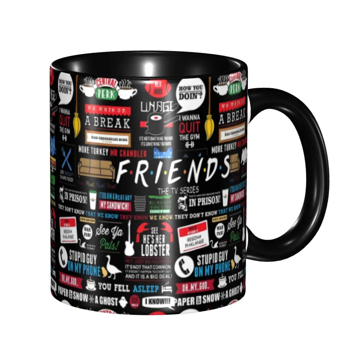 Customized DIY Retro Vintage Friends Collage Ceramic Mug Funny Quote Coffee Cups Creative Present
