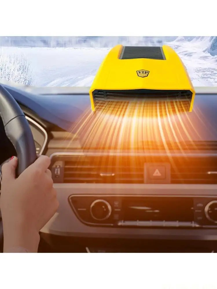 J0MA Efficient Battery Powered Portable Device Quiet Operation Portable Fan Heater ABS for Heating Cooling & Quick Demisting