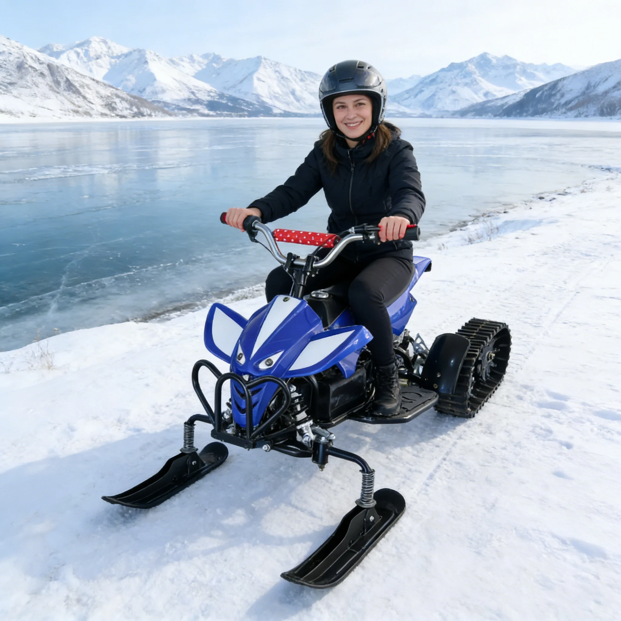 Factory Wholesale Electric Snowmobile for Adults Snowmobile for Adults High Stability for Ski Resort Use