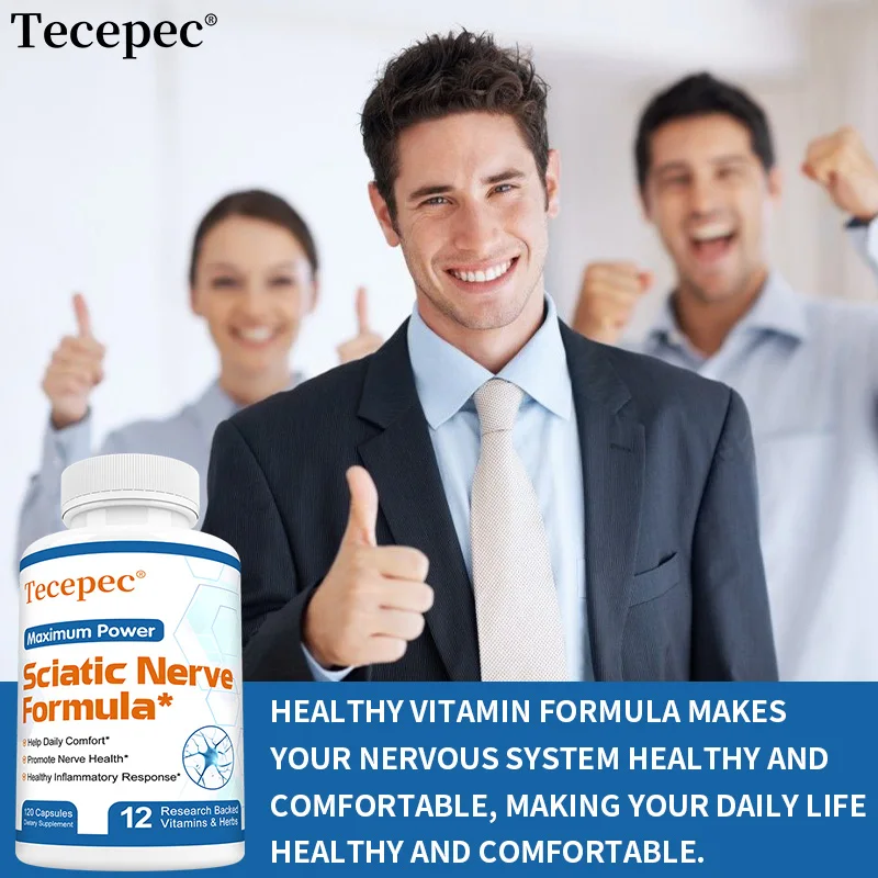 Sciatica Health Support - Sciatica Relief Supplement, Vitamin B Complex- Nerve Health, Anti-Inflammatory & Nerve Support Formula