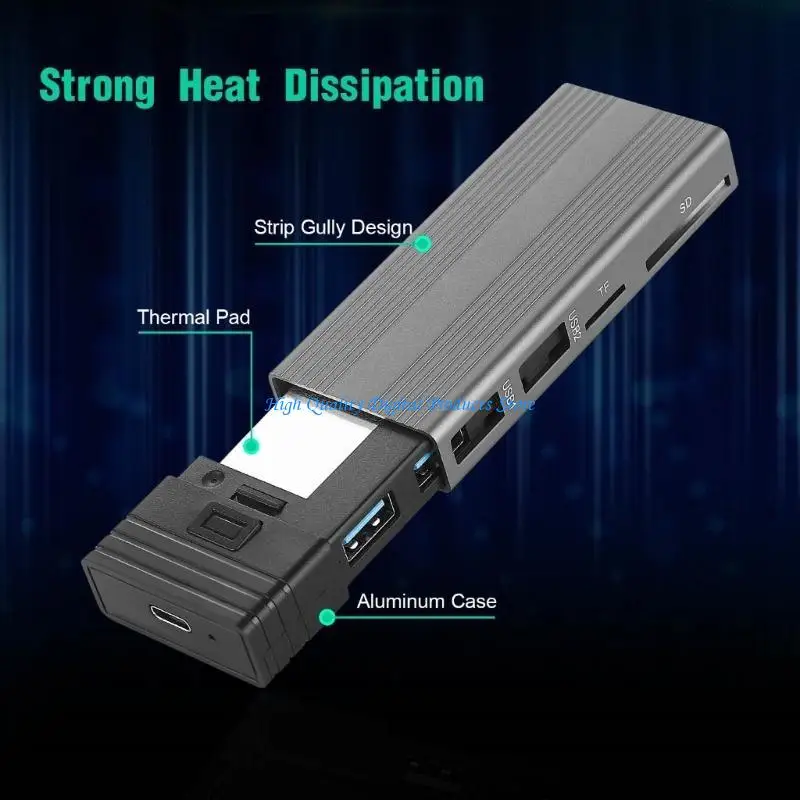 U2JE SSD CASE NVME SSD ADAPTER กล่องหุ้ม TYPE-C TYPE-C กล่องหุ้มภายนอก