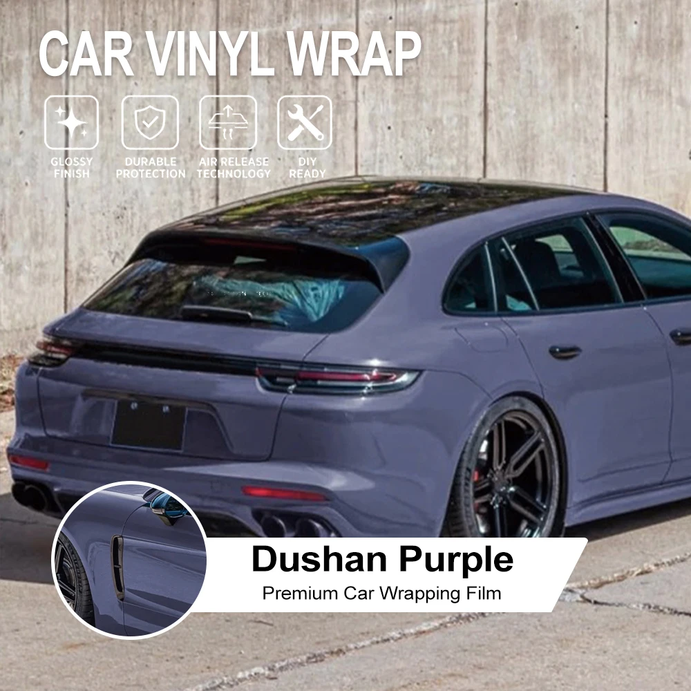 

Premium Car Vinyl Wrap Film for Car Motorcycle Full Body Dushan Purple Color Change Air Release Sticker Tuning Accessories Kit