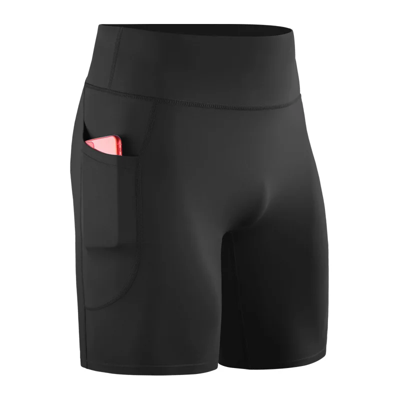 Legginsy treningowe szorty Fitness męskie legginsy sportowe oddychające krótkie spodnie wysokie elastyczne kalesony spodnie do biegania capri