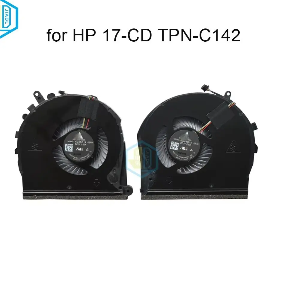 New Laptop CPU GPU Cooling Fans For HP Gaming Pavilion 17-CD TPN-C142 L56873-001 ND85C14-18K14 ND85C15-18K15 Computer Cooler Fan