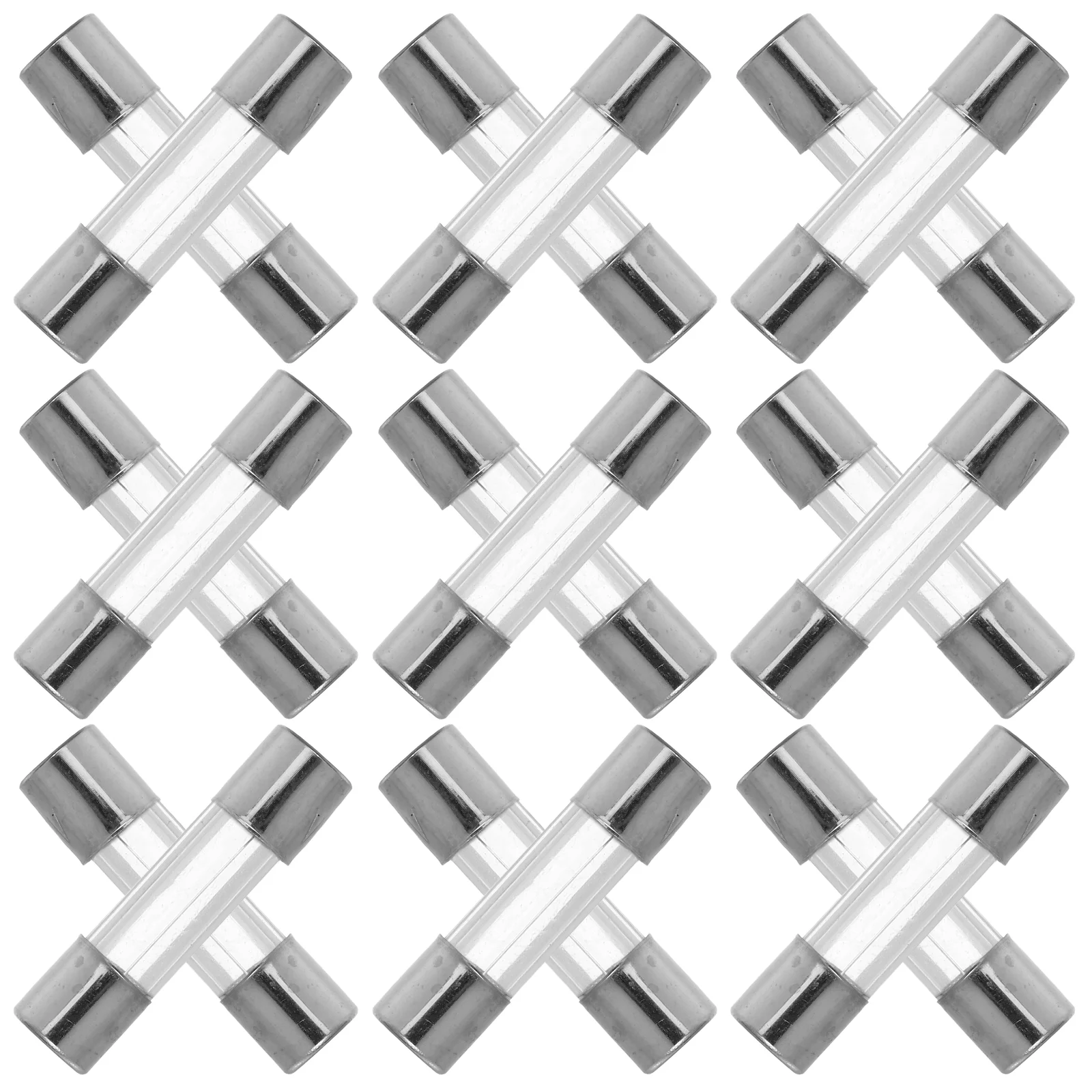 

20pcs 125V Glass Tube 5x20mm Microwave Fuse Oven Microwave Thermal Fuse Ceramic Stem Kit Electrical Circuit