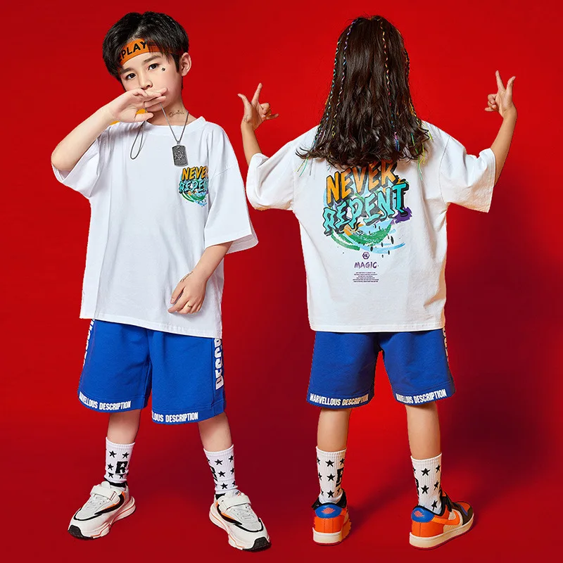 Kinder HipHop Kostüme Jungen HipHop Kostüme Mädchen Jazz Mode HipHop Laufsteg Kostüme