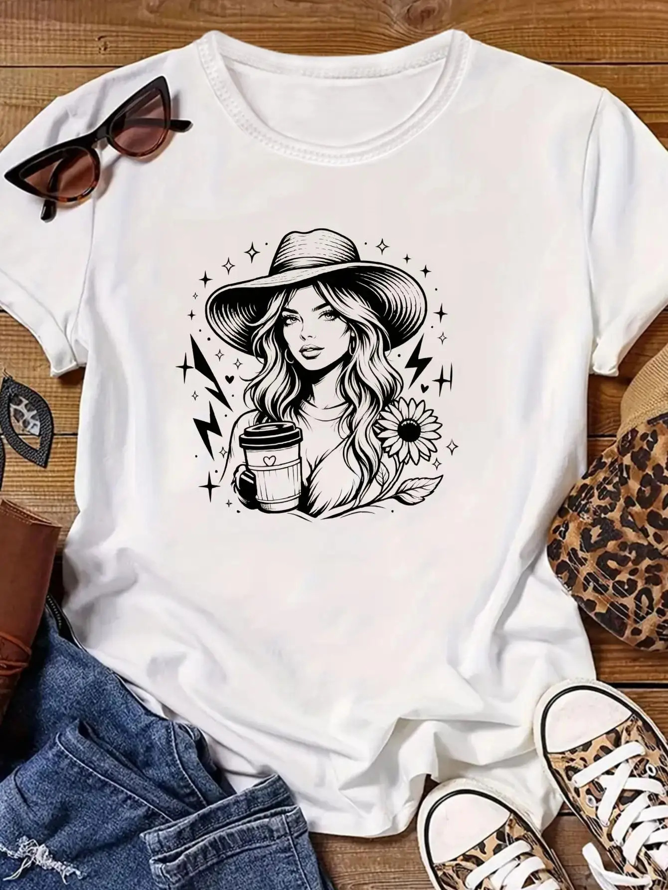 Ukrainian Vyshyvanka Map T-Shirt Women Graphic Ethnic Tee Folk Embroidery Pattern Casual Short Sleeve Summer Tops White