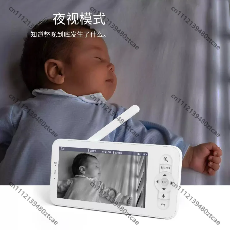 Wireless Baby Care Monitor with 2.8-inch Screen, Infrared Night Vision Infant Monitoring Camera for Baby Watching