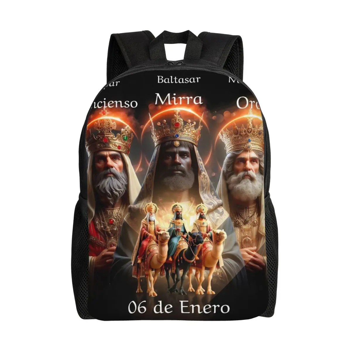 Kid's Dia De Los Reyes Magos Backpack Preschool Kindergarten School Bag for Boys and Girls