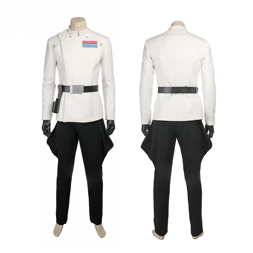 Rogue One Director Orson Krennic Cosplay Costume Men's Cloak Full Set Uniform Imperial Officer Battle Suit Halloween Outfit