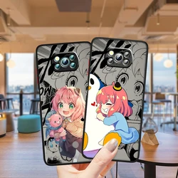 Kawaii Anime SPY×FAMILY Anya Frosted Translucent For Xiaomi Mi Poco X5 X4 X3 M6 M5S M5 M4 M3 F5 F4 F3 GT Pro 5G Funda