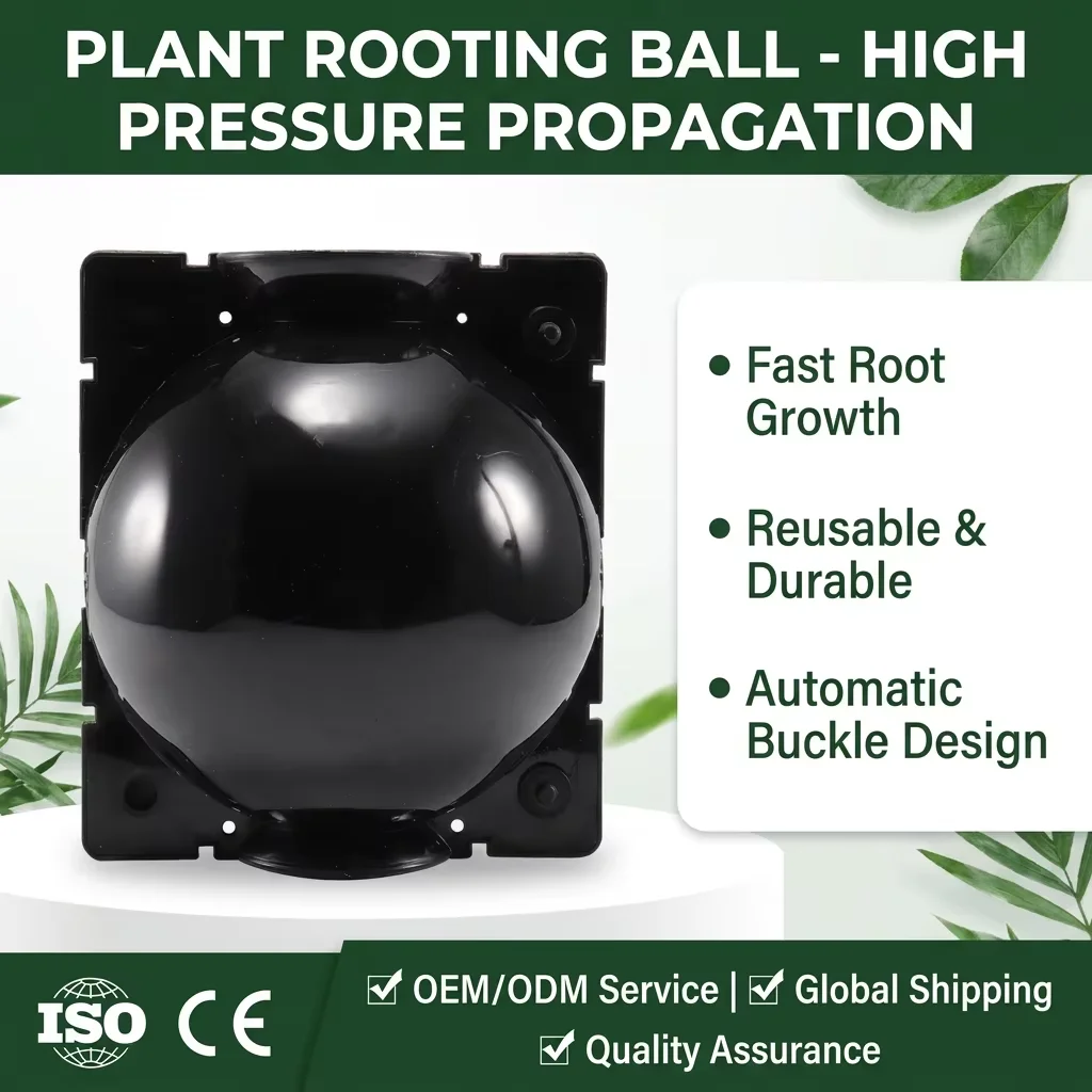 PP Material High Pressure Rooting Device Plant Grafting Propagator Medium Size 80mm Diameter Air Layering Pot Gardening