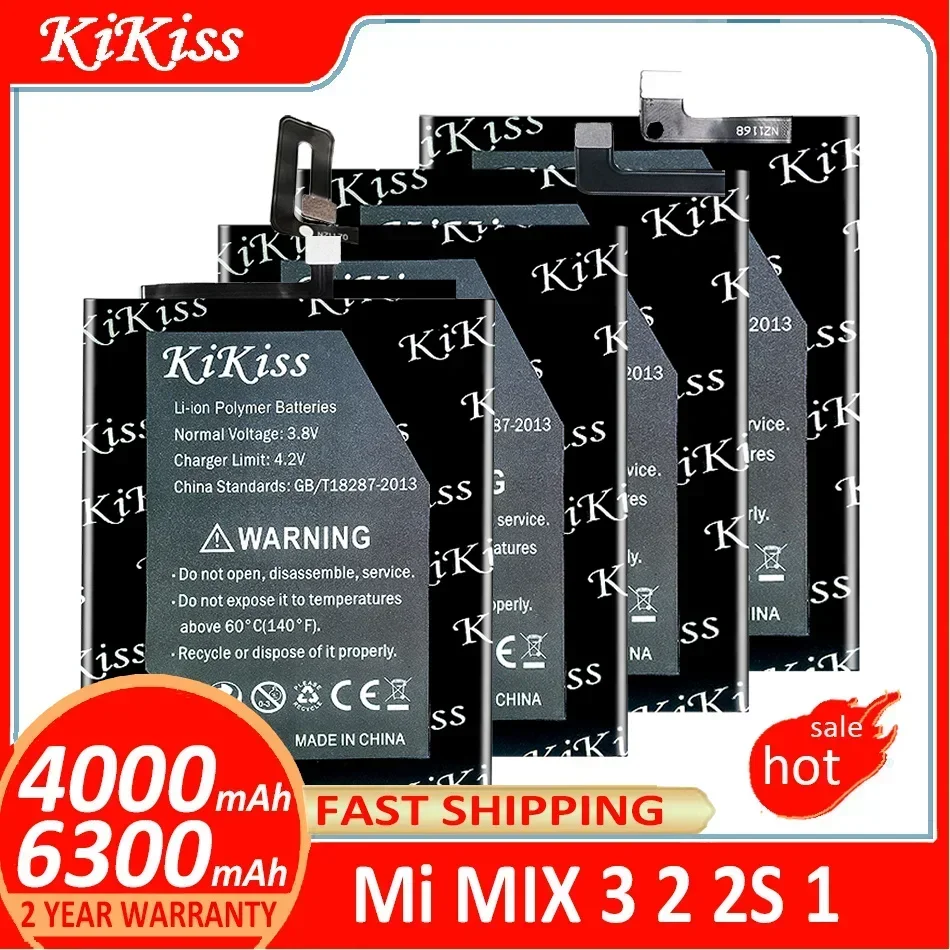 Battery For Xiaomi Mi MIX 3 2 MIX3 MIX2 MAX 2 MAX2 Replacement Bateria BM3K BM3B BM49 BM50 Lithium Polymer Phone