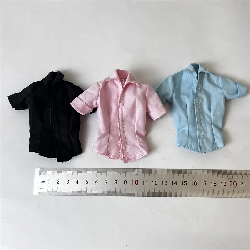 DG036 1/6 Scale Female Soldier Clothing Model Pure Color Short Sleeved Shirt for 12 Inch Doll Action Figures Clothes Collocation