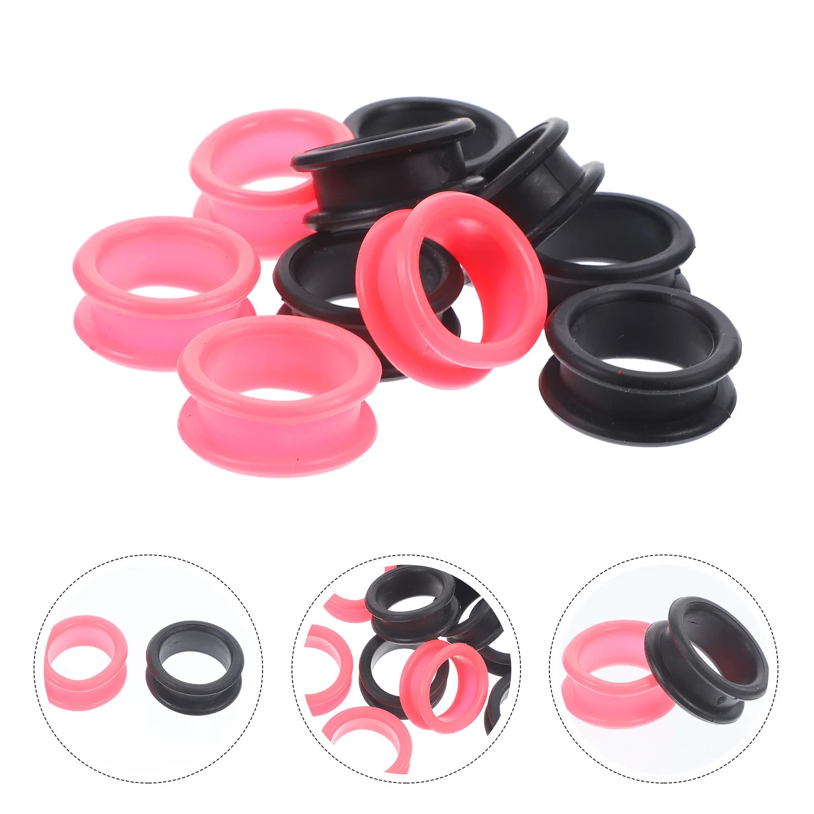 

10 Pcs Scissors Silicone Ring Shear Finger Protector Rings Supply Pet Hair Hairdressing Accessories