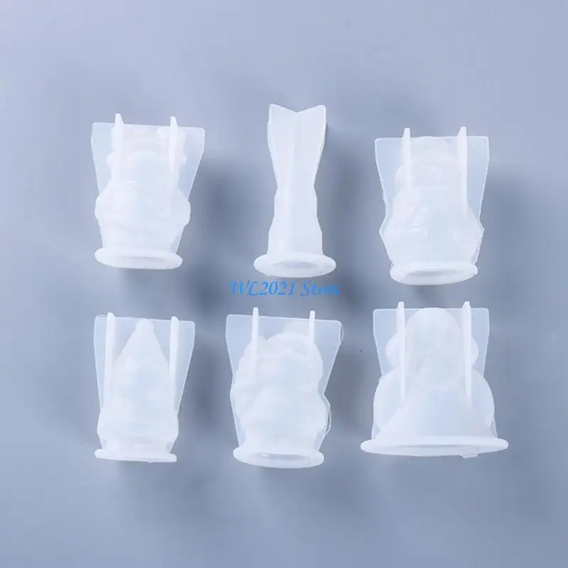 

G5GC Crystal Christmas Doll Ornament Crafts Silicone Mold Suitable for Epoxy Resin Diy Crafts Jewelry Making Home Decor
