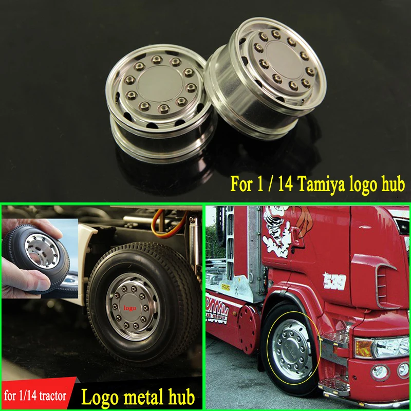 

Металлические колеса с логотипом Hub для 1/14 Tamiya RC Truck Car SCANIA R730 R470 R620 ACTROS 3363 1851 AROCS MAN TGX Benz Diy Parts