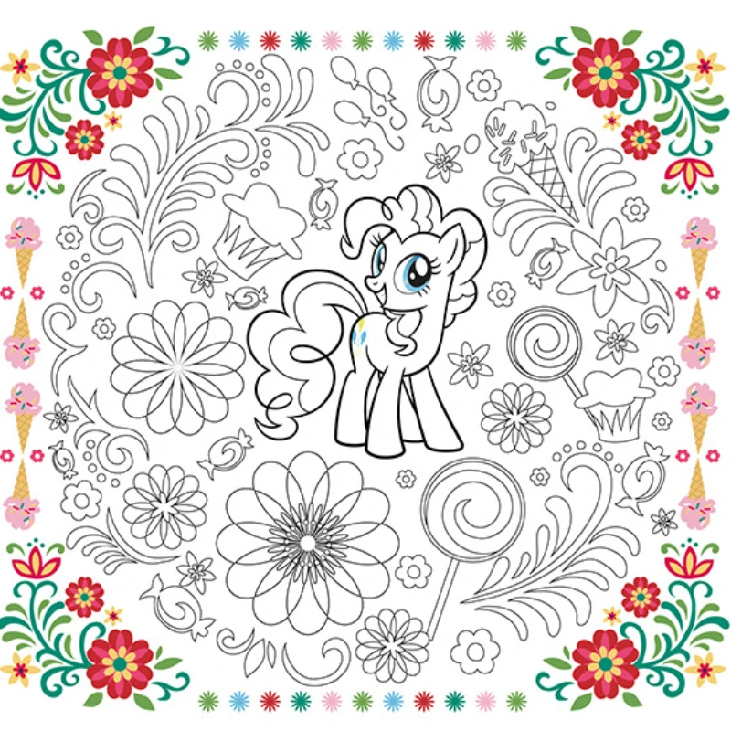 My Little Pony Children's Coloring Book Cartoon Kindergarten Baby Graffiti Painting Girl Cute Kawaii Christmas Birthday Gift