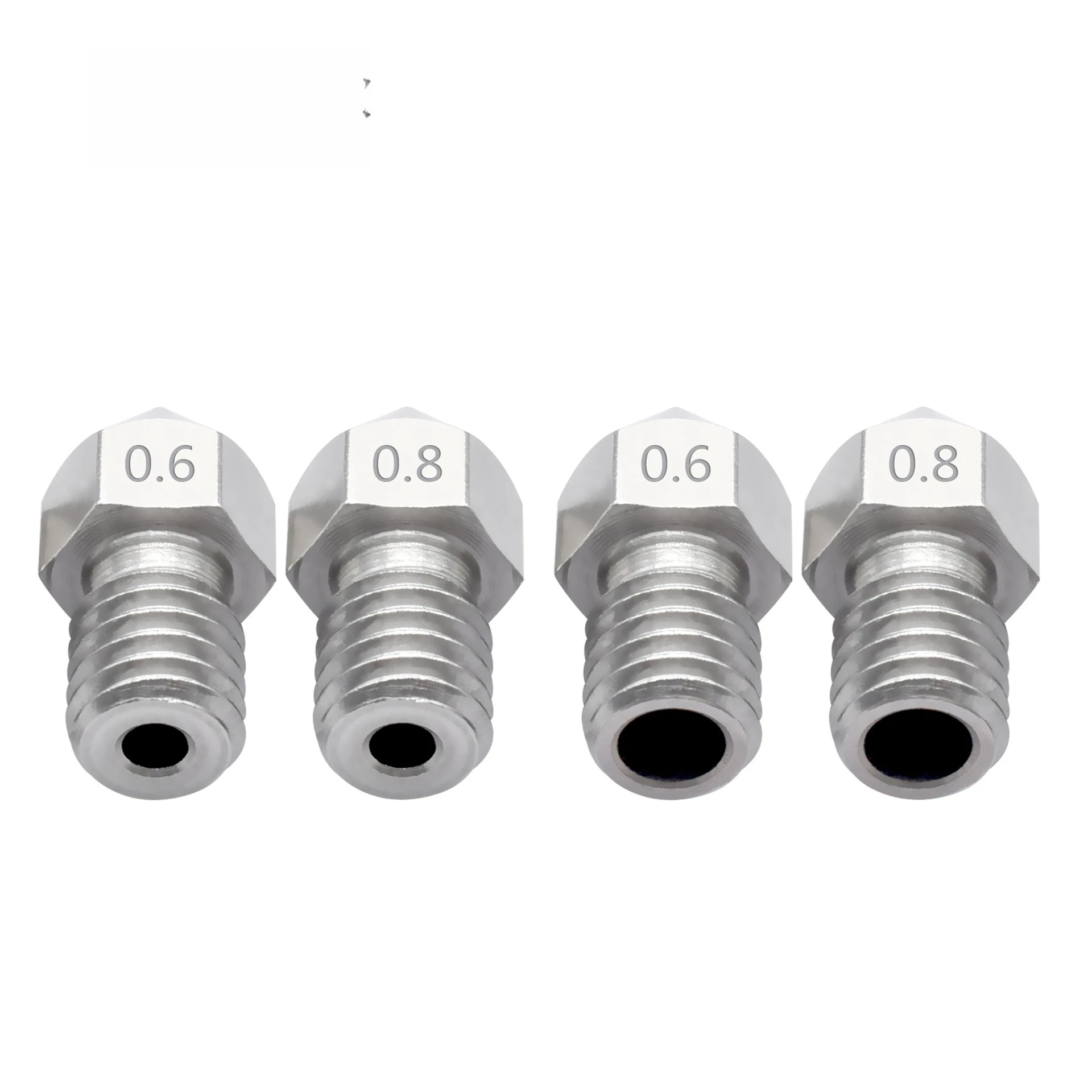 3D Printer Accessories MK8 Stainless Steel Nozzle Nozzle Makerbot Extruder Tip Nozzle M6 Thread